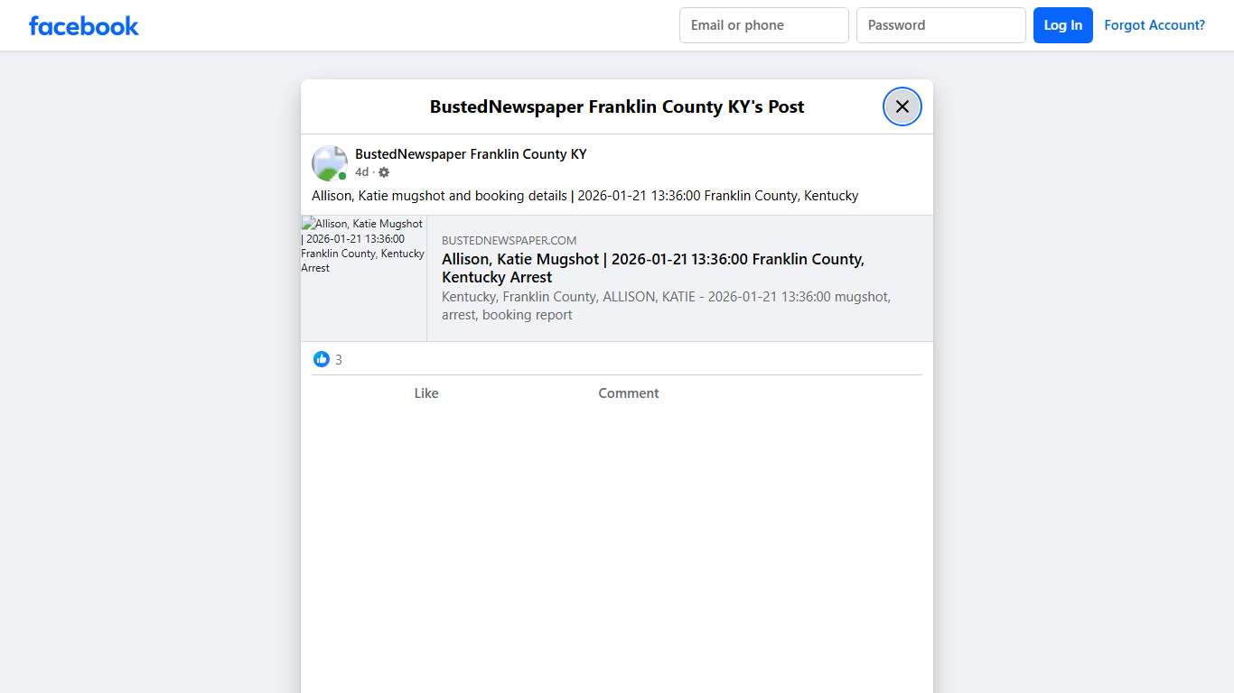 Allison, Katie... - BustedNewspaper Franklin County KY Facebook