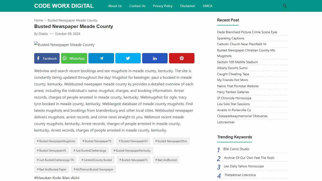 Busted Newspaper Meade County - Code Worx Digital