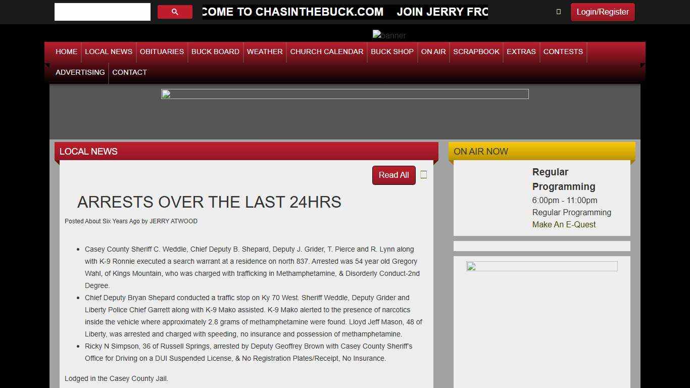 ARRESTS OVER THE LAST 24HRS